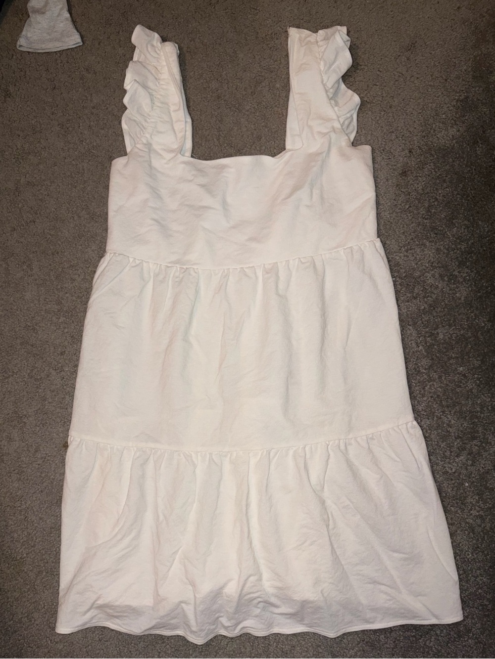 Primark White Ruffle Strap Tiered Sundress